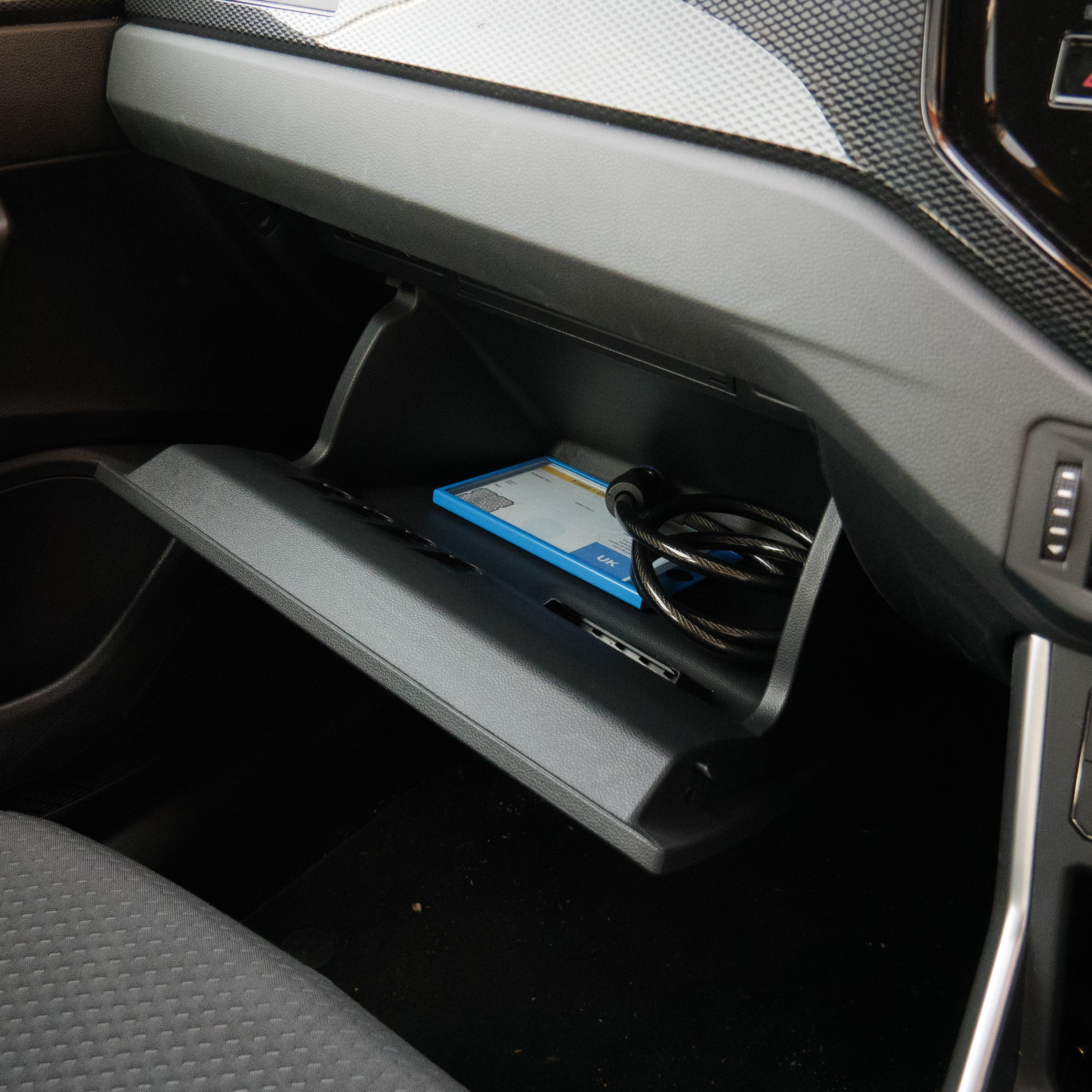 Blue Disability Badge Holder Guard With Lock