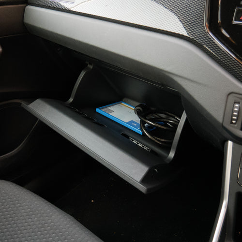 Blue Disability Badge Holder Guard With Lock