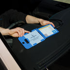 Folding Blue Badge Disabled Holder Guard With Parking Time Clock