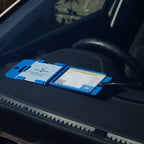 Folding Blue Badge Disabled Holder Guard With Parking Time Clock